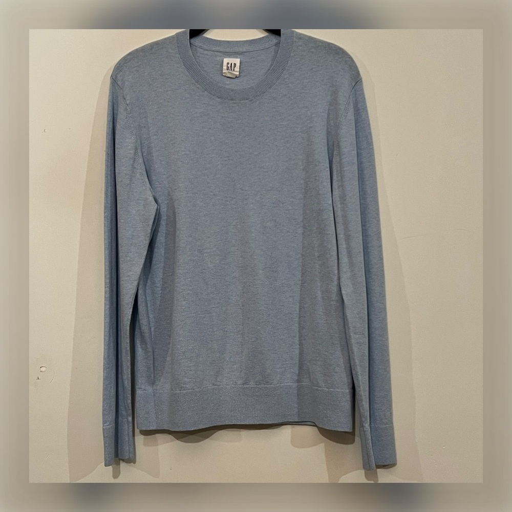 ☘️ GAP Men Crewneck Sweater in Light Blue